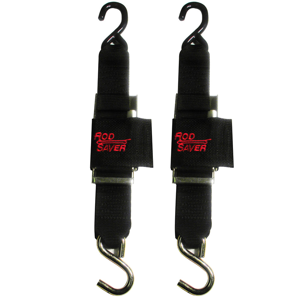 Rod Saver Deluxe Trailer Tie-Down Pair, 2 Inches x 4 Feet - Heavy Duty Over-Center Locking Buckle