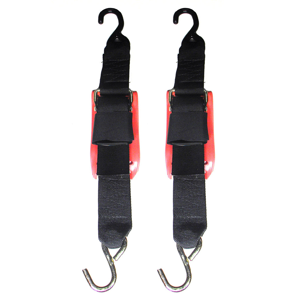 Rod Saver Quick Release Trailer Tie-Down with Vinyl Pad - 2 Inch x 4 Feet Pair