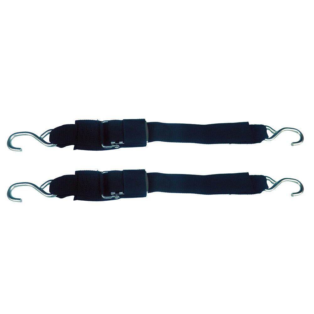 Rod Saver Stainless Steel Quick Release Transom Tie-Down Pair (2" x 4')