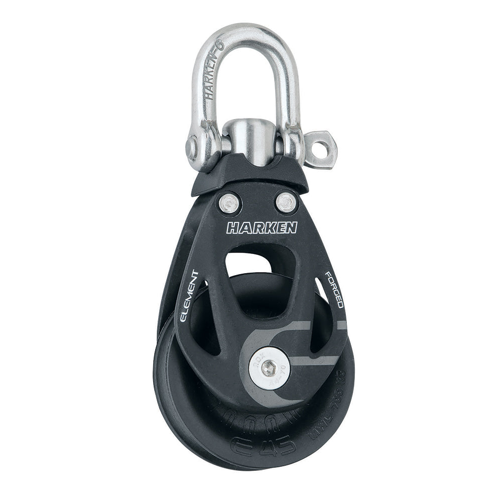 Harken 45mm Single Element Block with Swivel - Durable Aluminum Construction for Sailing and Rigging