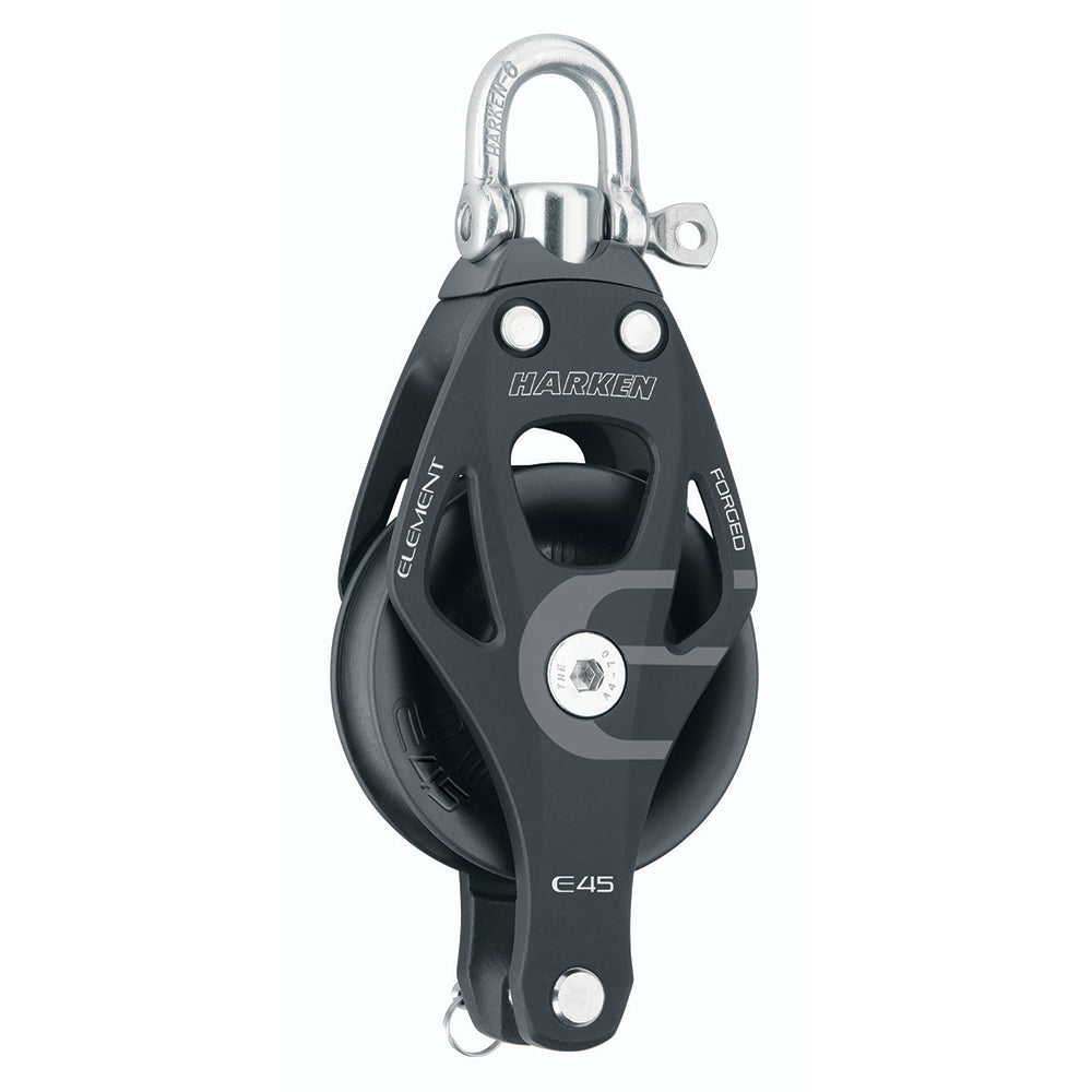 Harken 45mm Single Element Block with Swivel & Becket – Durable Aluminum Construction
