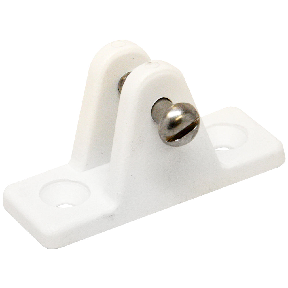 Sea-Dog Nylon Angled Deck Hinge - White, Part Number 273231-1 by Sea-Dog