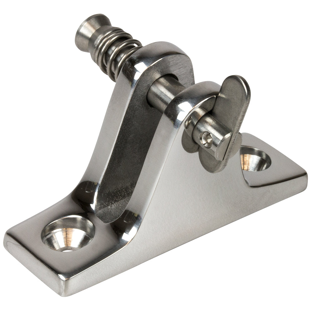 Sea-Dog Stainless Steel Angle Base Deck Hinge with Removable Pin - Model 270235-1