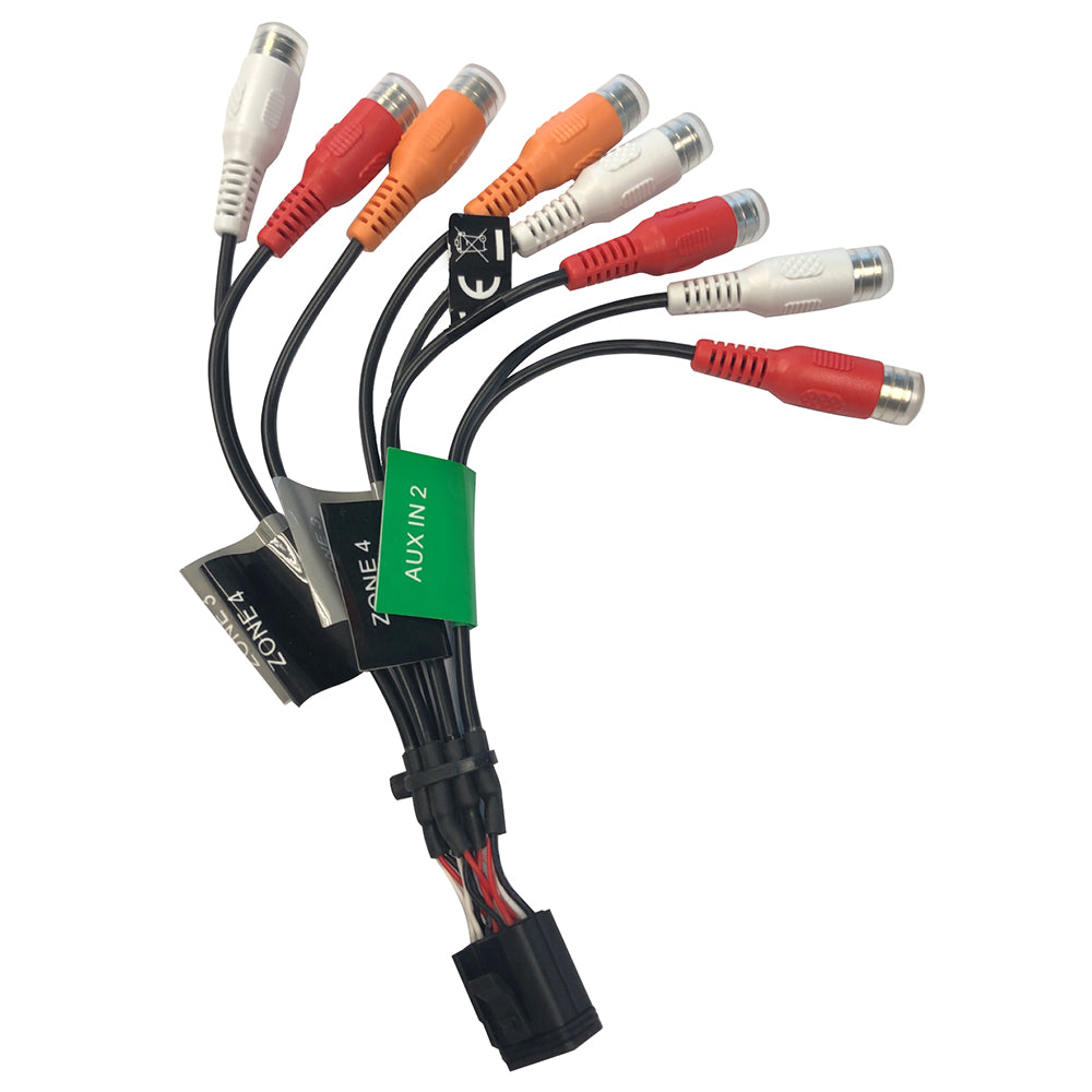 Fusion Zone 3 & 4 Wire Harness for MS-RA770 Stereo - E Port-RCA Connection