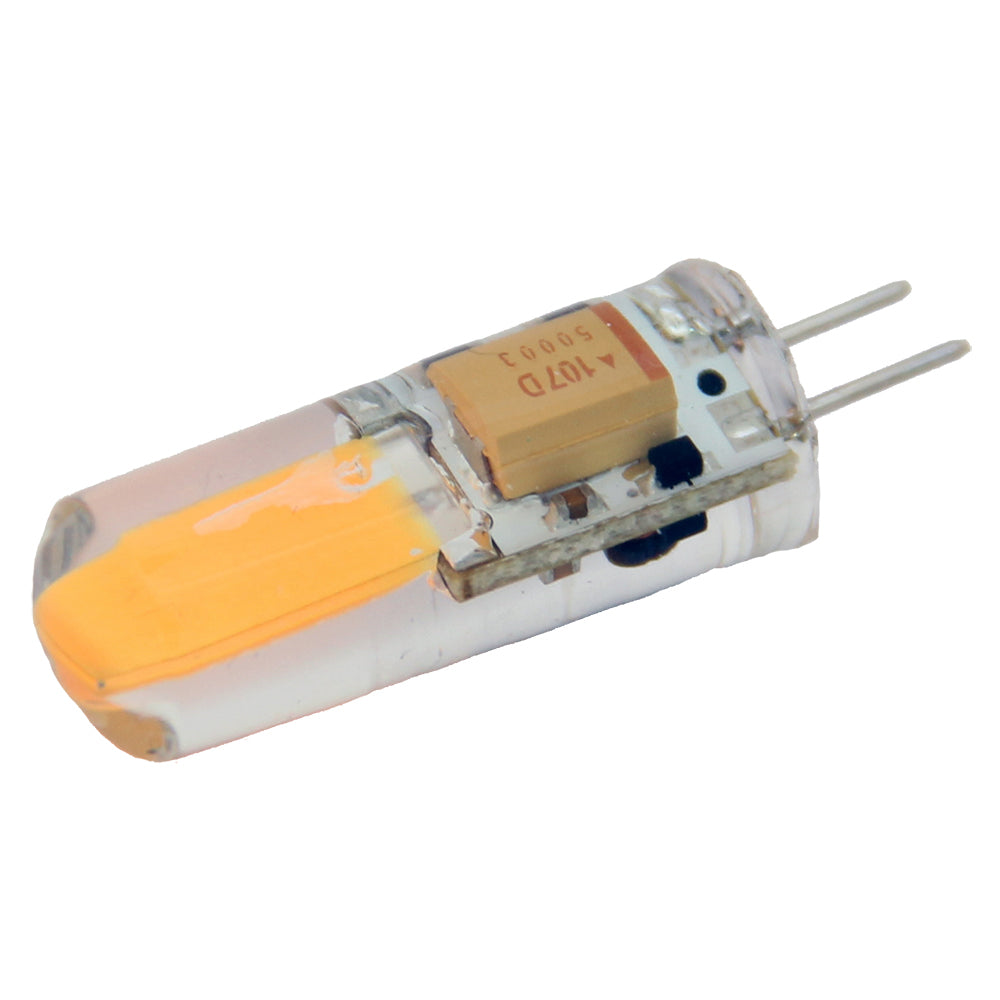 Lunasea Lighting Natural White G4 LED Bulb 2W 10-30VDC - Silicon Encapsulated Bottom Pin