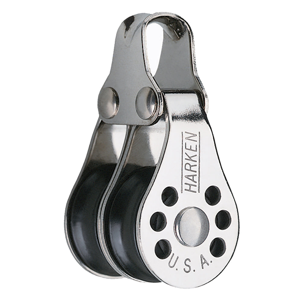 Harken 22mm Double Micro Block - Lightweight Low-Friction Line Block