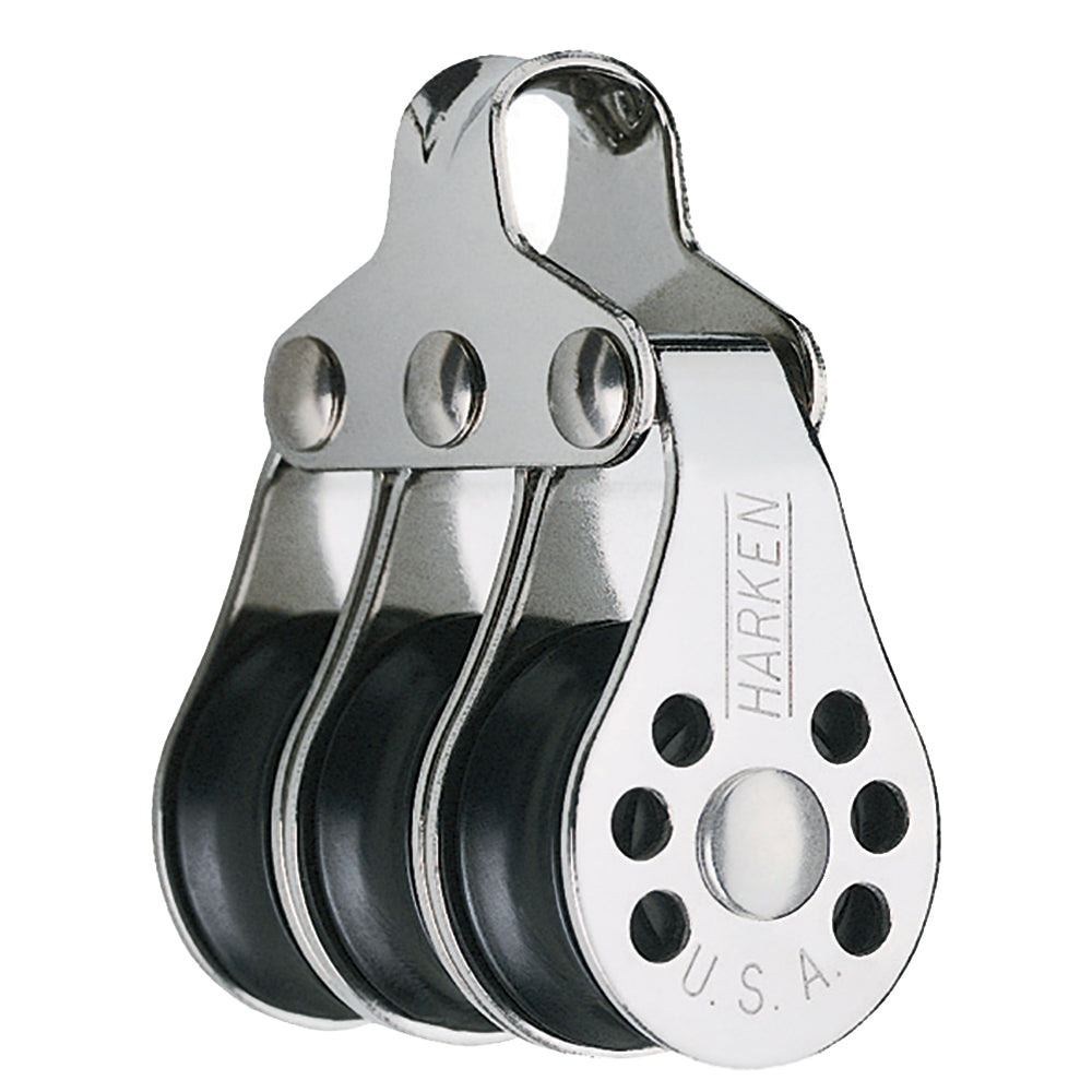 Harken 22mm Triple Micro Block - Lightweight Low-Friction Sailboat Sheave