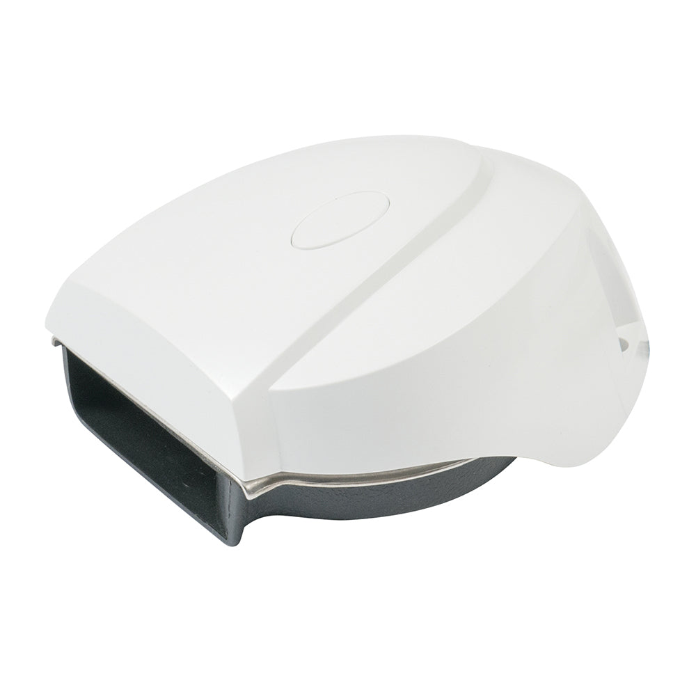 Marinco 12V MiniBlast Compact Single Horn with White Cover – Loud 106 dB Vehicle Horn