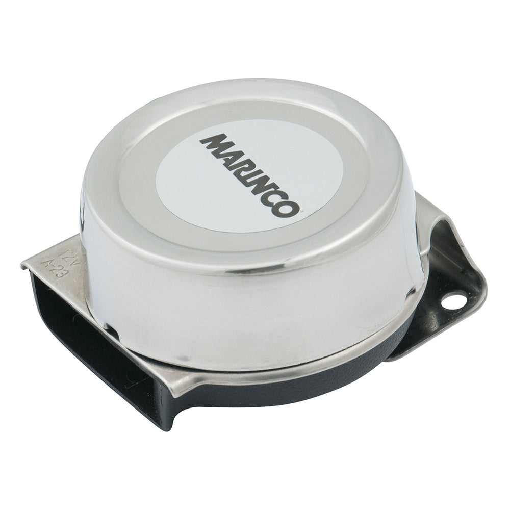 Marinco 12V Mini Compact Electric Horn with Stainless Steel Cover