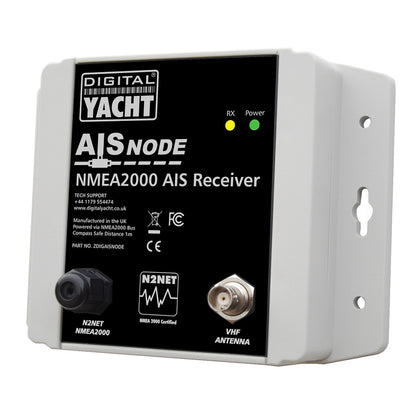 Digital Yacht AISnode NMEA 2000 Boat AIS Class B Receiver - Easy Plug-and-Play Marine Safety Device