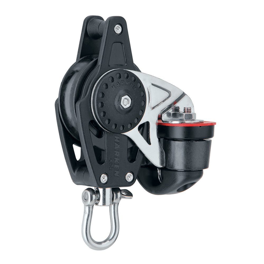 Harken 40mm Carbo Air Block with Cam Cleat and Becket - Lightweight and Reliable Sailing Hardware