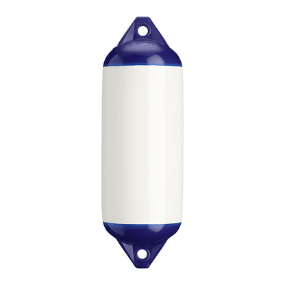 Polyform U.S. F-2 Twin Eye Fender 8.2 x 25 inches - White for 20 to 30 ft Boats