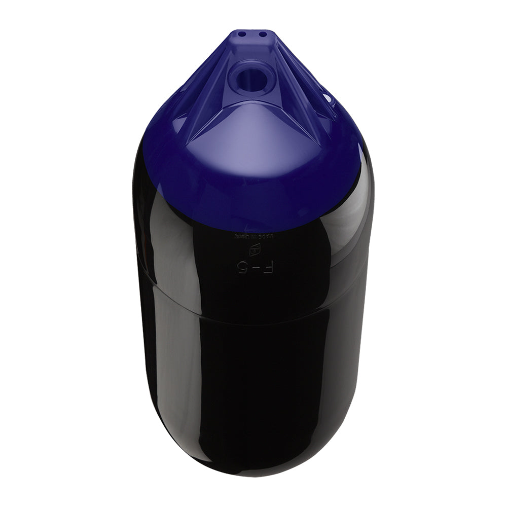 Polyform U.S. F-5 Twin Eye Fender 11" x 30" - Black for 30-40 ft Boats