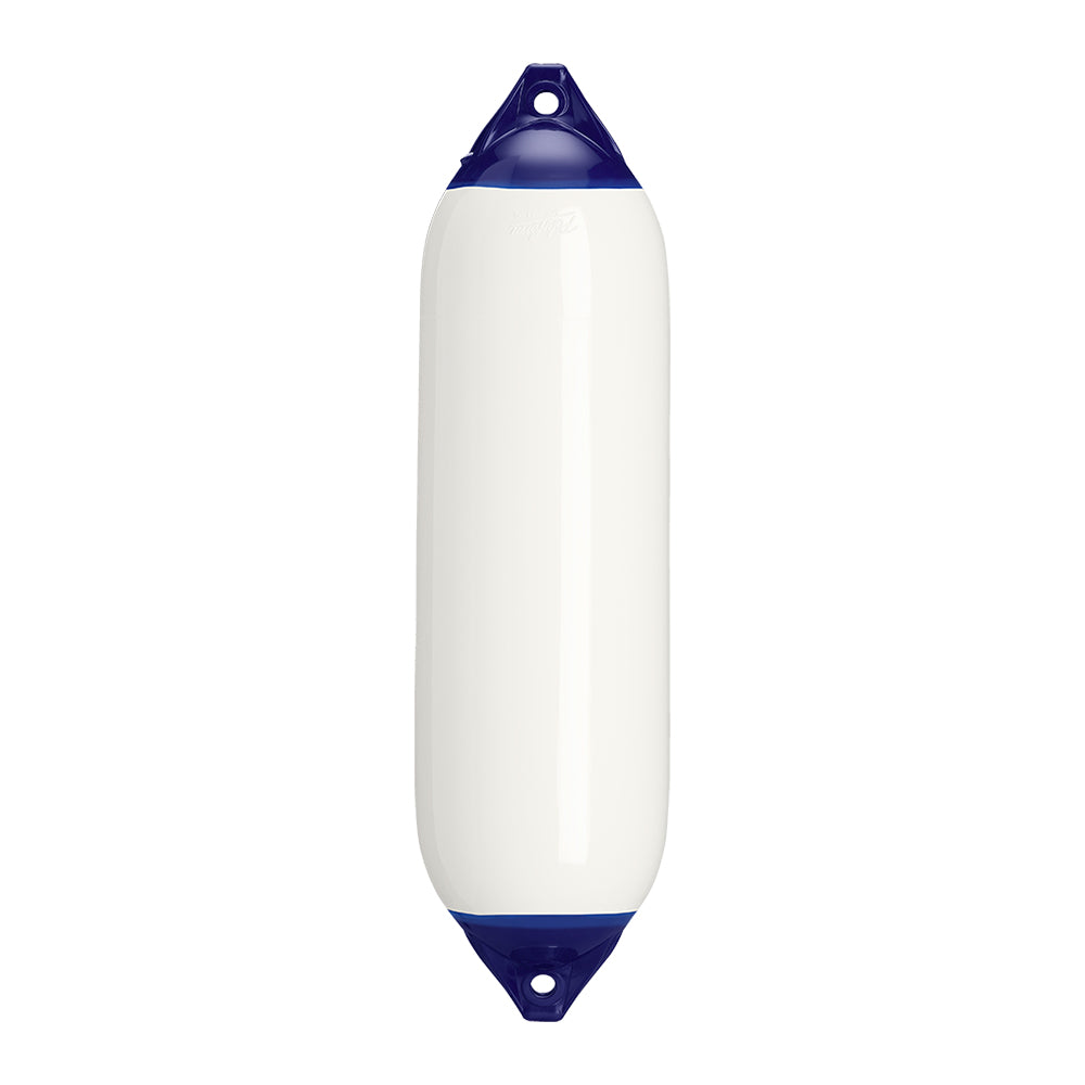 Polyform U.S. F-6 Twin Eye Fender 11 x 42 inches - White for 35 to 50 ft Boats