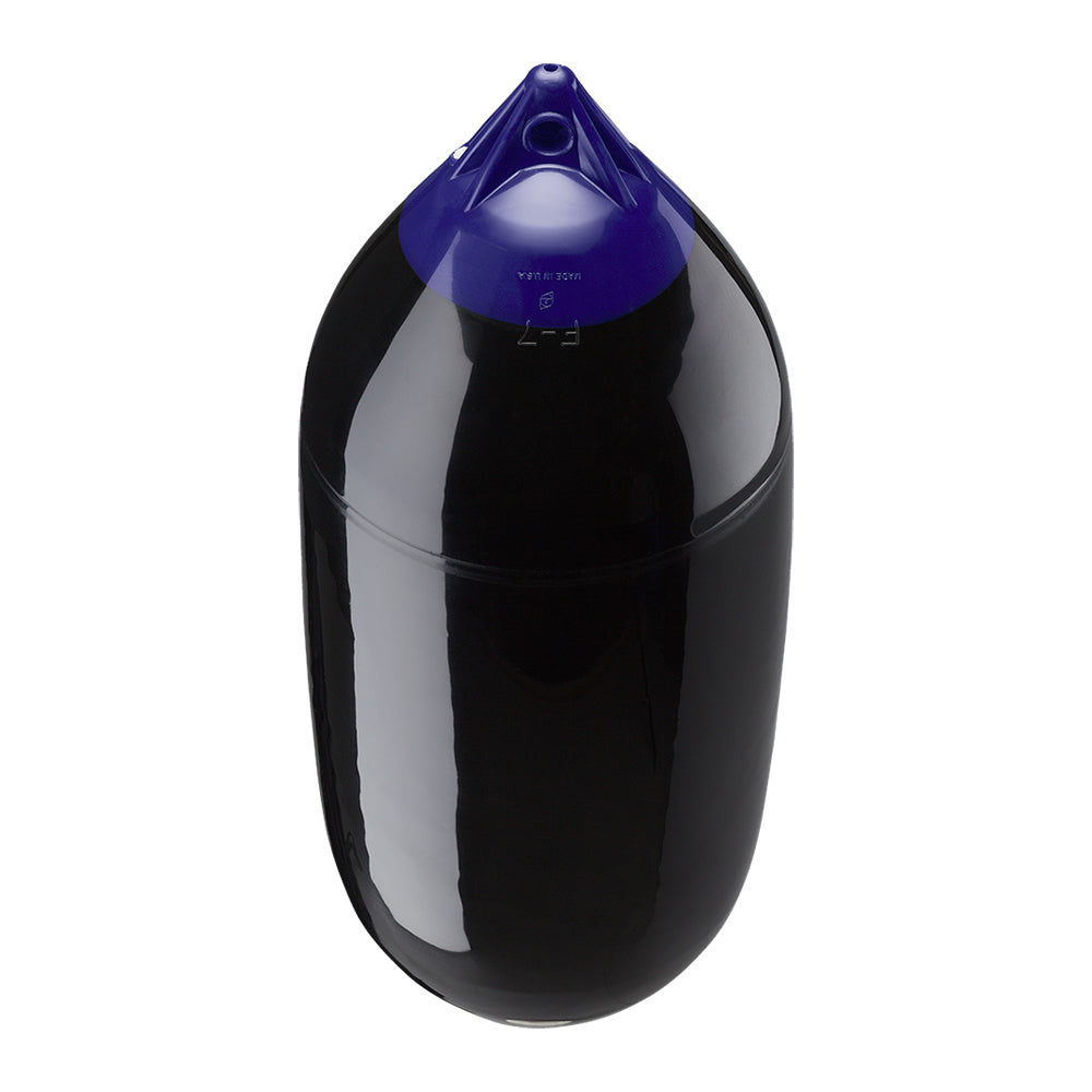 Polyform U.S. F-7 Twin Eye Fender 15" x 41" - Black for 50 to 60 ft Boats