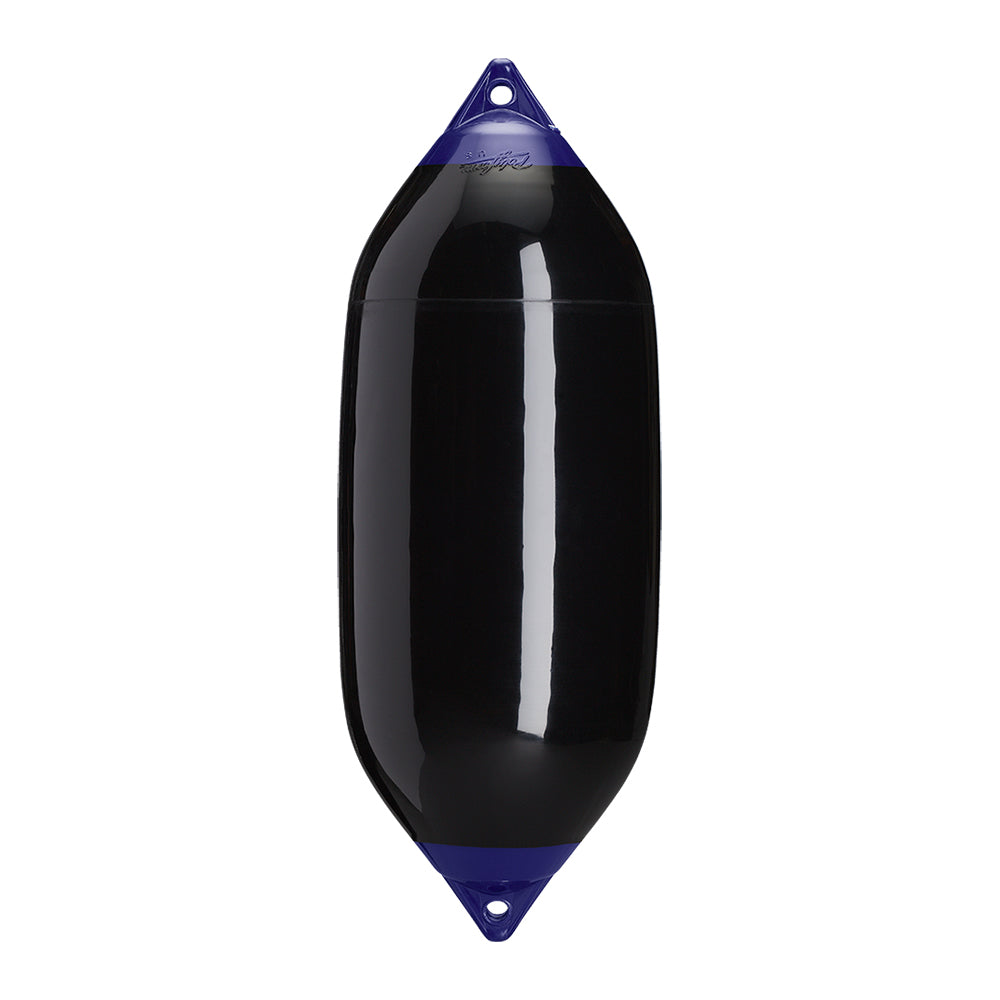 Polyform U.S. F-7 Twin Eye Fender 15" x 41" - Black for 50 to 60 ft Boats