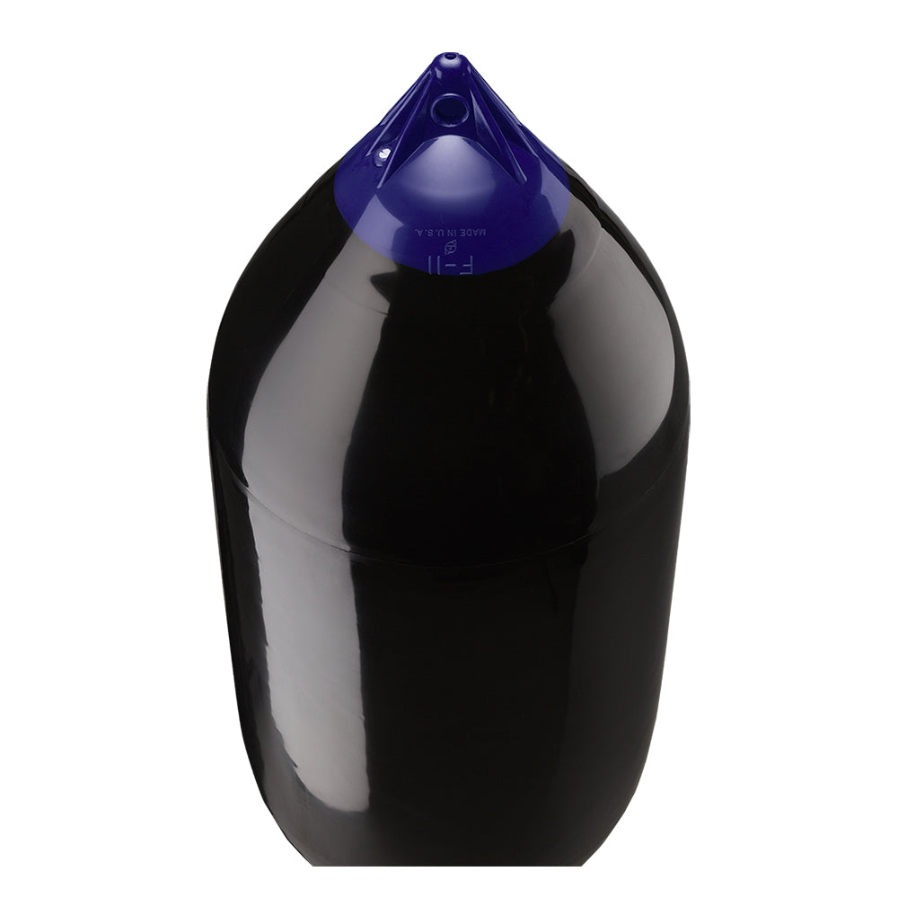 Polyform U.S. F-11 Twin Eye Fender 21.2 x 57.5 Inches - Black for Large Yachts and Boats