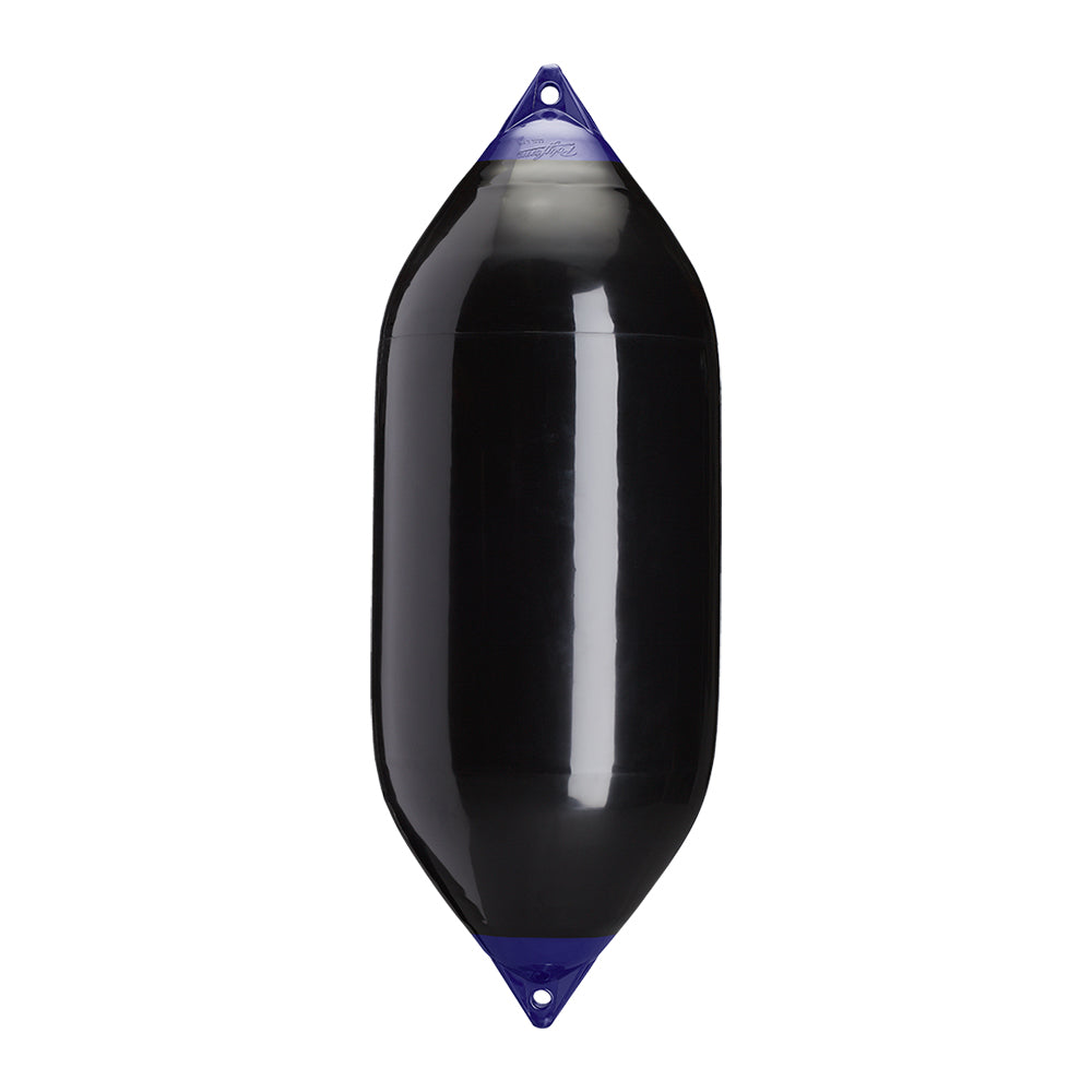 Polyform U.S. F-11 Twin Eye Fender 21.2 x 57.5 Inches - Black for Large Yachts and Boats