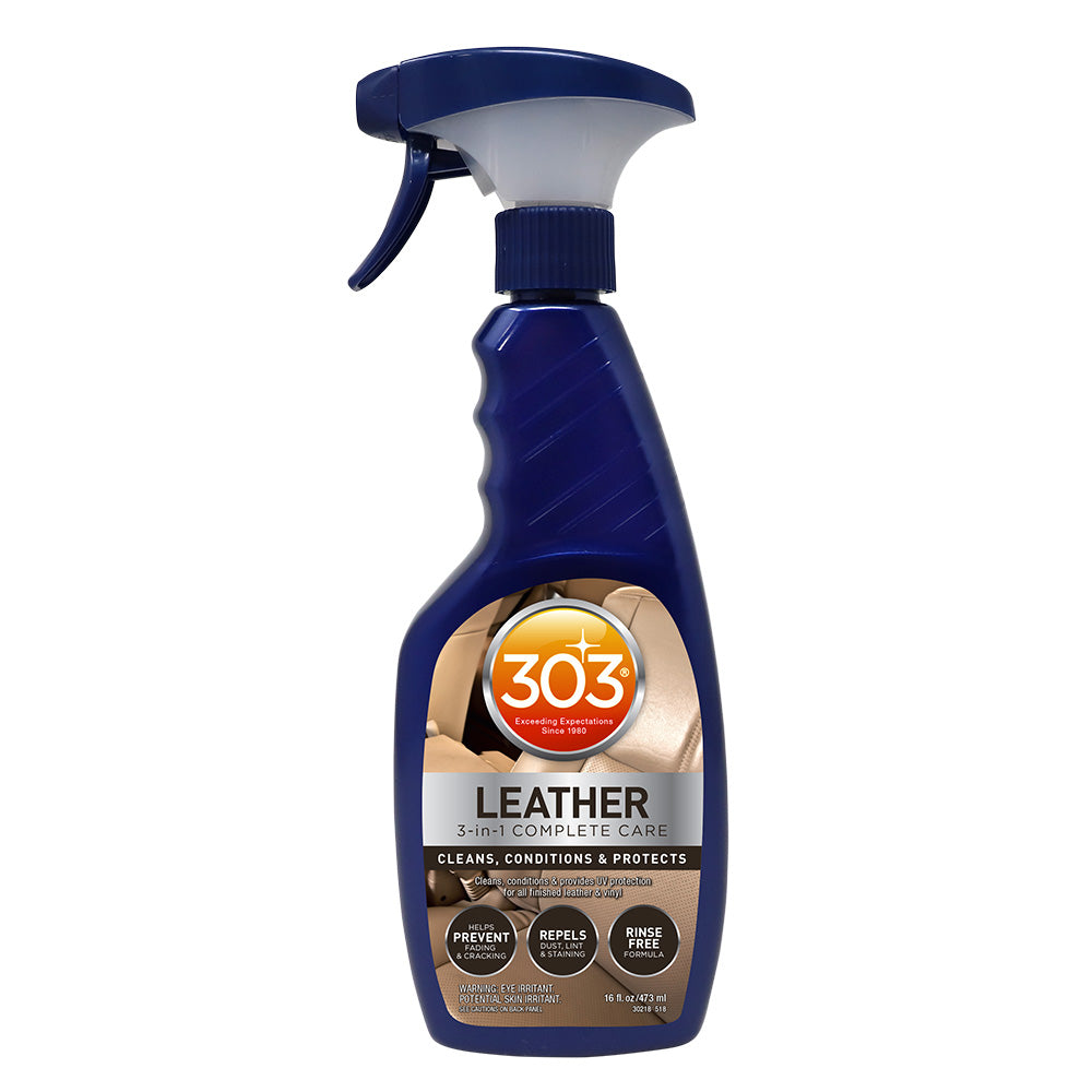303 Automotive Leather 3-In-1 Complete Care - 16oz for Leather & Vinyl Protection