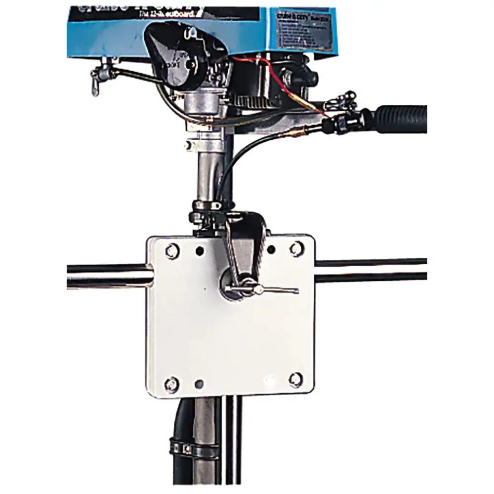 Sea-Dog Poly Rail Mount Motor Bracket - White (Part Number 327150-1) by Sea-Dog