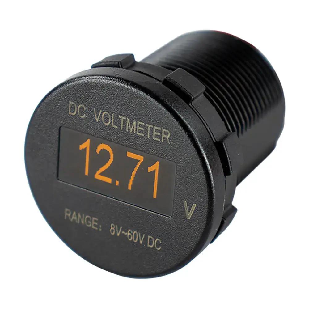 Sea-Dog OLED Voltmeter - Round, 8-60VDC, Waterproof Marine Monitoring by Sea-Dog