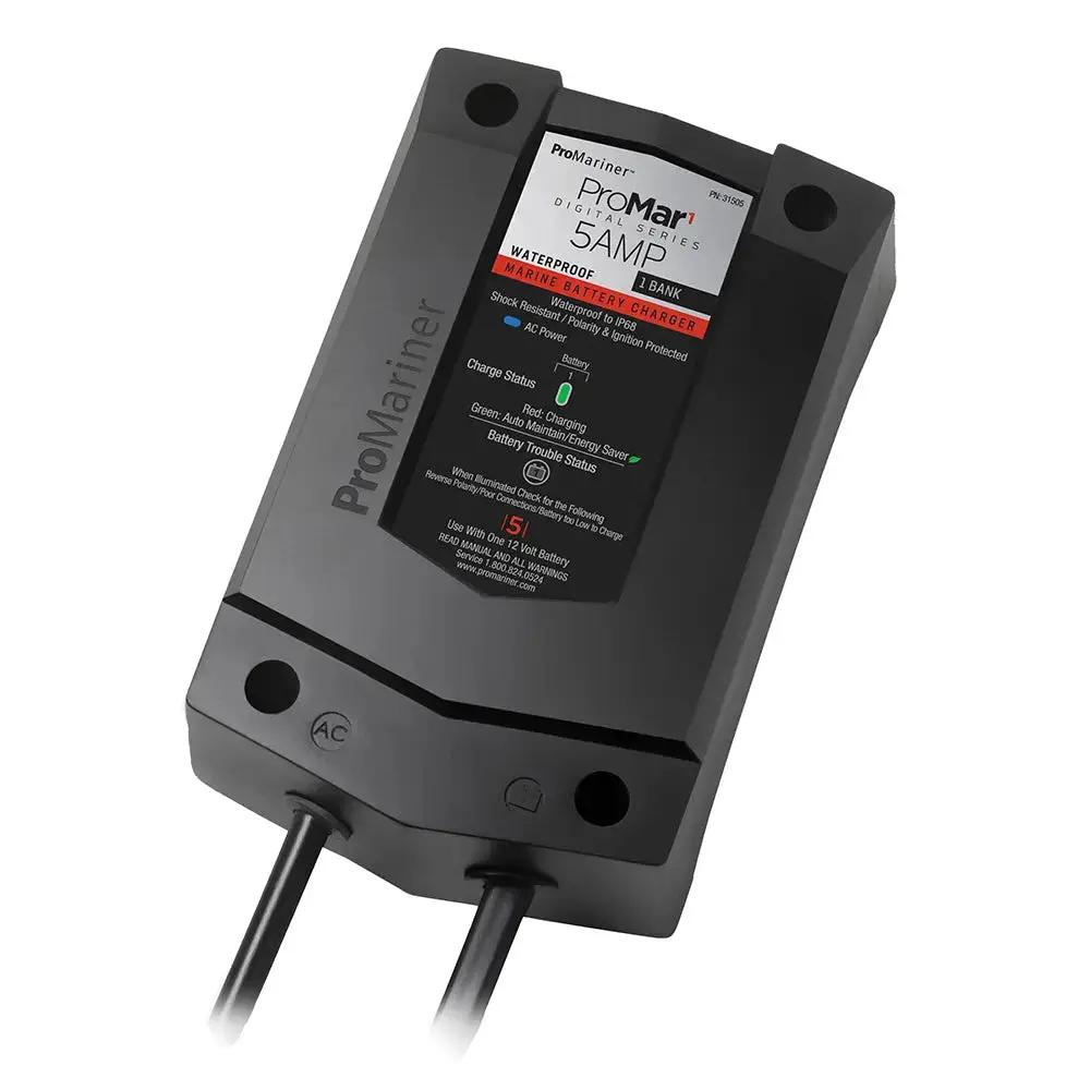 ProMariner ProMar1 DS Digital 5 Amp 1 Bank Battery Charger by ProMariner