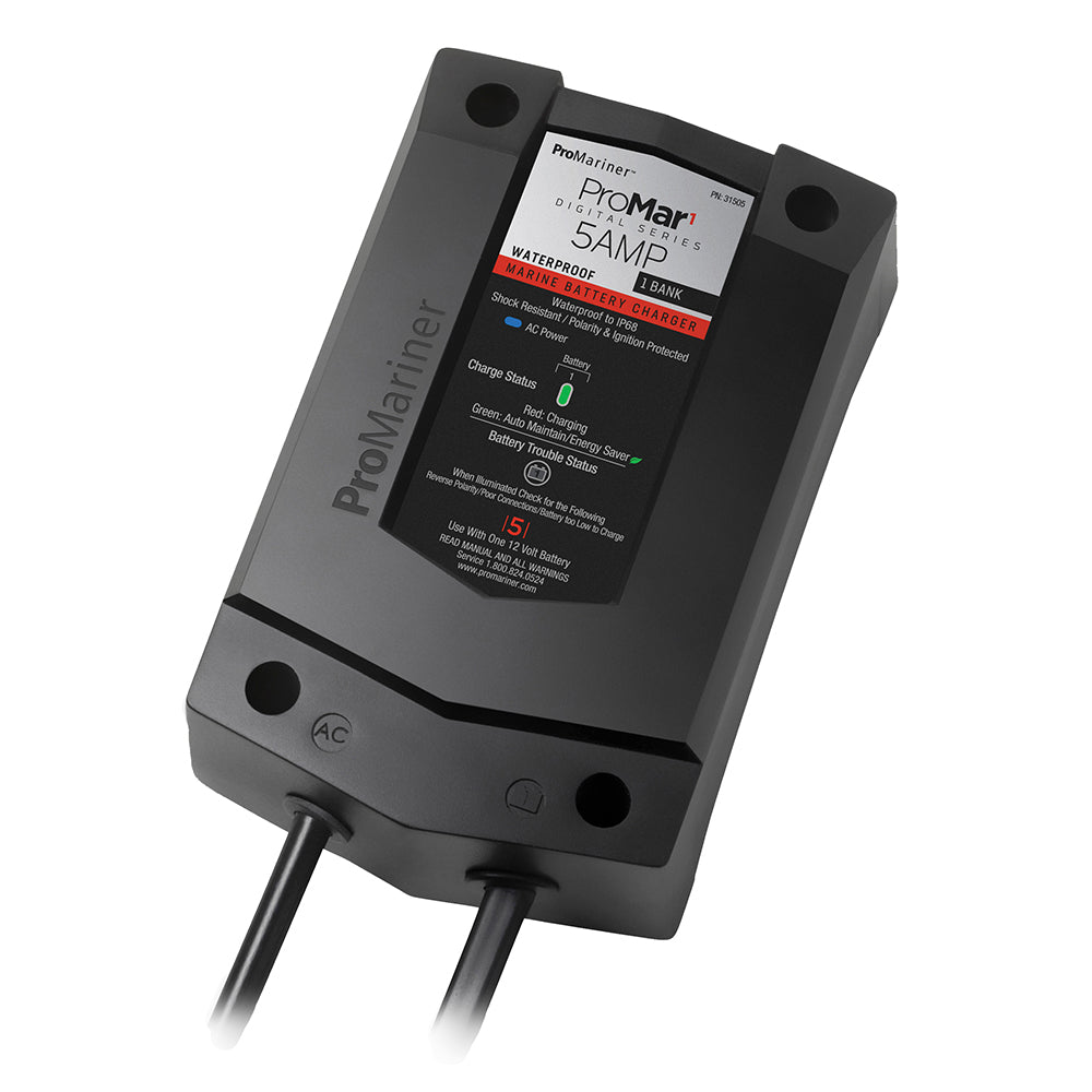 ProMariner ProMar1 DS Digital 5 Amp 1 Bank Battery Charger