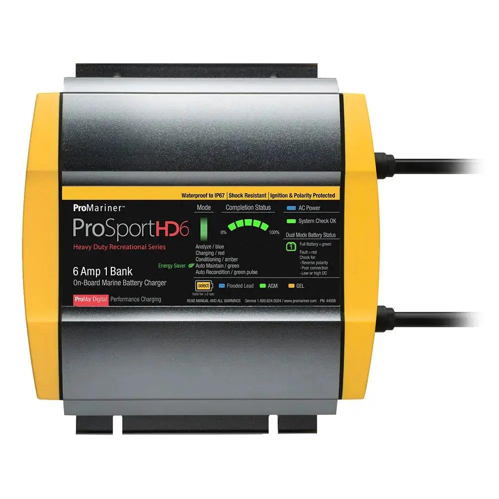 ProMariner ProSportHD 6 Gen 4 6-Amp 1 Bank Battery Charger by ProMariner
