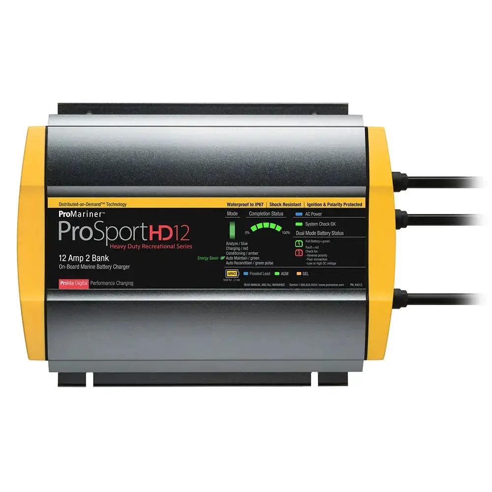 ProMariner ProSportHD 12 Gen 4 12 Amp 2-Bank Battery Charger by ProMariner