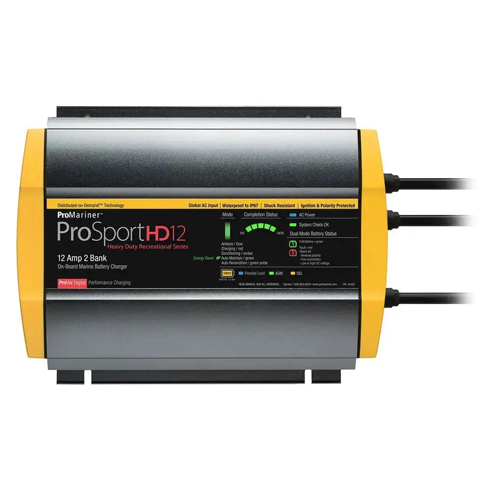 ProMariner ProSportHD 12 Global Gen 4 12-Amp 2-Bank Battery Charger by ProMariner