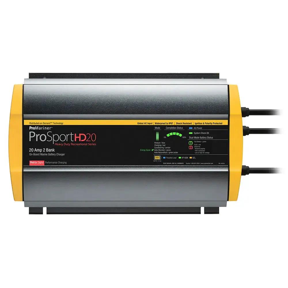 ProMariner ProSportHD 20 Global Gen 4 20 Amp 2-Bank Battery Charger by ProMariner