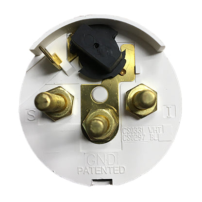 Faria Beede Instruments Chesapeake White SS 2-Inch Cylinder Head Temperature Gauge (60-220°F)