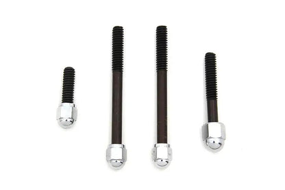 Colony Chrome Acorn Dash Cover Screws for Harley Davidson FXS (1977-1984) by Colony