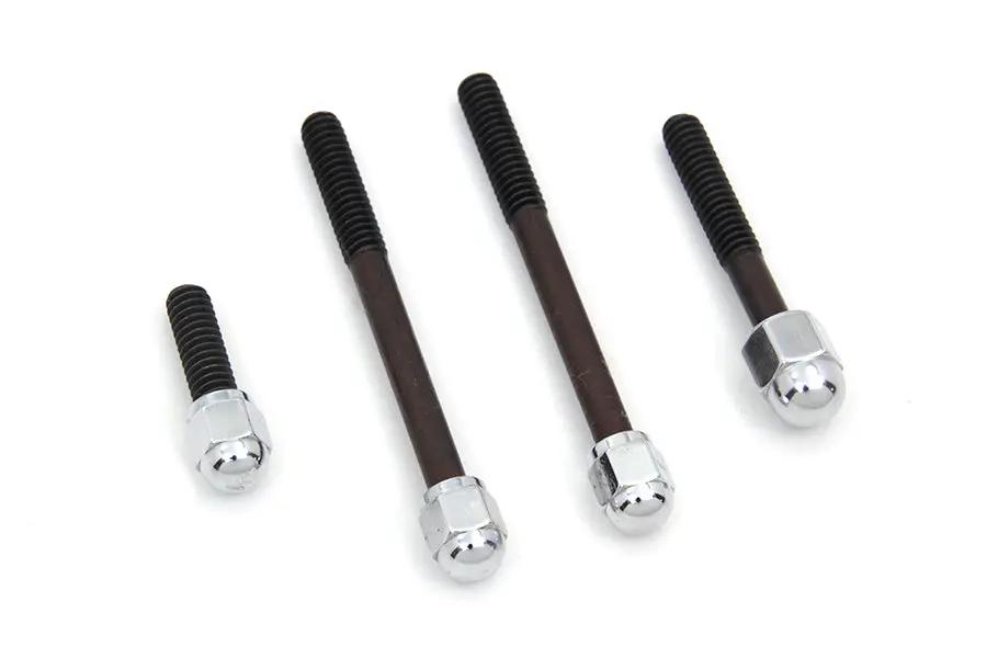 Colony Chrome Acorn Dash Cover Screws for Harley Davidson FXS (1977-1984) by Colony