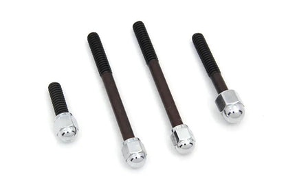 Colony Chrome Acorn Dash Cover Screws for Harley Davidson FXS (1977-1984) by Colony