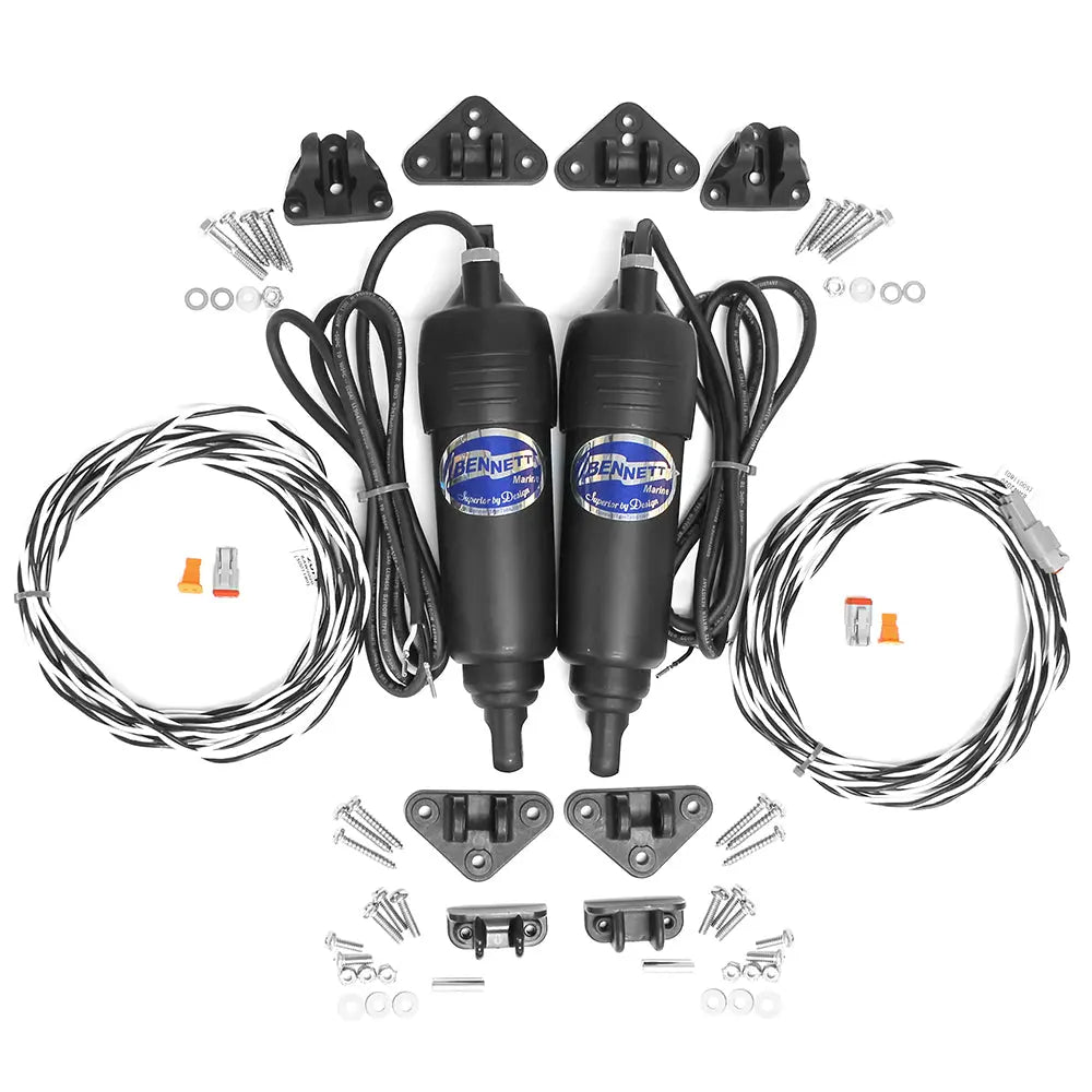 Bennett Marine BOLT Adjustable Actuator Kit Less Tabs – Electric Trim Tab Control with Waterproof Connectors