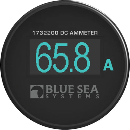 Blue Sea Systems 1732200 Mini OLED Ammeter - Blue for 12V/24V DC Systems