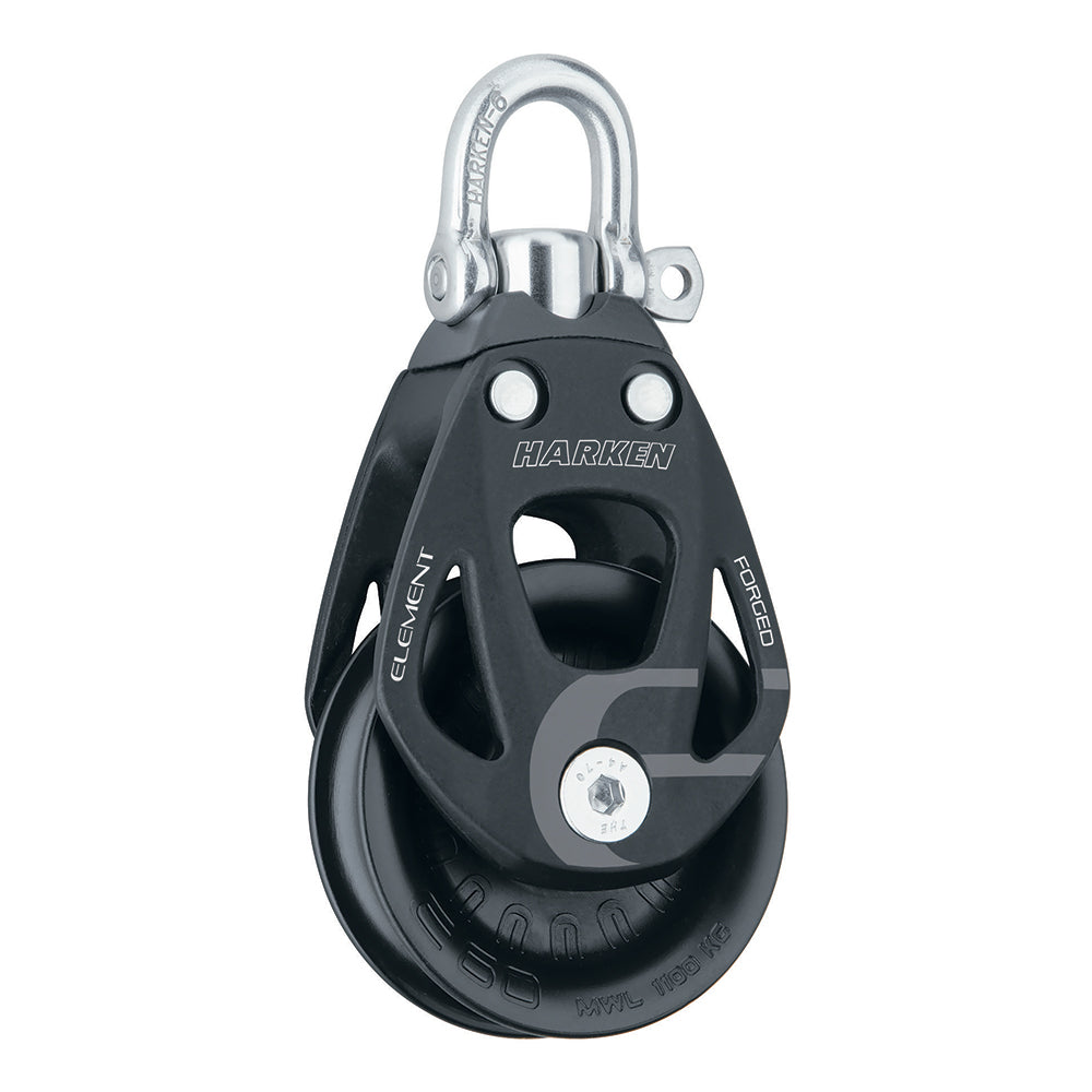 Harken 60mm Single Aluminum Element Block with Swivel - Durable Marine Hardware