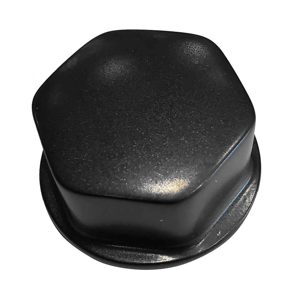 Schmitt Marine Faux Center Nut Black with 1/2" and 5/8" M12 Base for Cast Steering Wheels