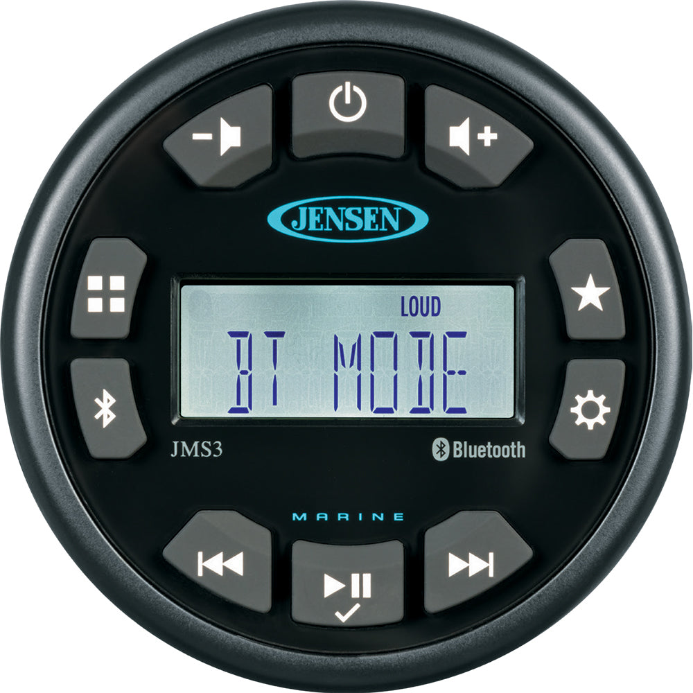 Jensen JMS3RTL Marine Stereo with Bluetooth, AM/FM, Weatherband - Single Zone