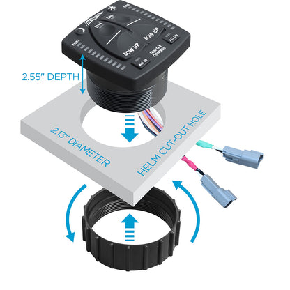 Bennett Marine One Box Indication Unit for BOLT Electric System | Model OBI9000-E