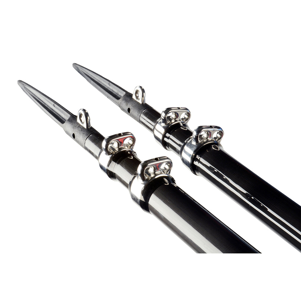 C.E. Smith Gen3 Carbon Fiber Outriggers - Black - 22 ft Pair