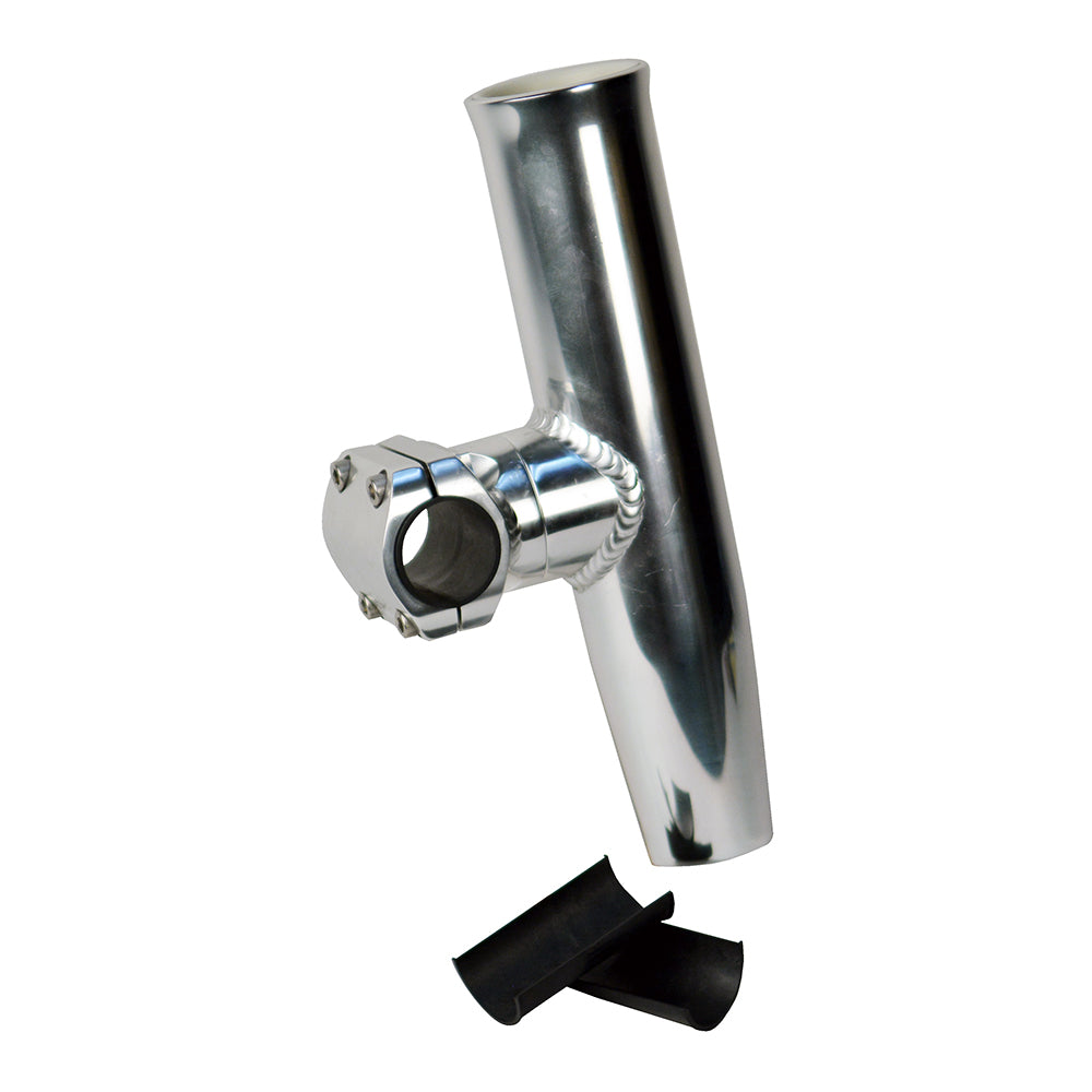 C.E. Smith Adjustable Mid Mount Aluminum Rod Holder with Sleeve and Hex Key – Fits 1-1/4" or 1-5/16" Rails