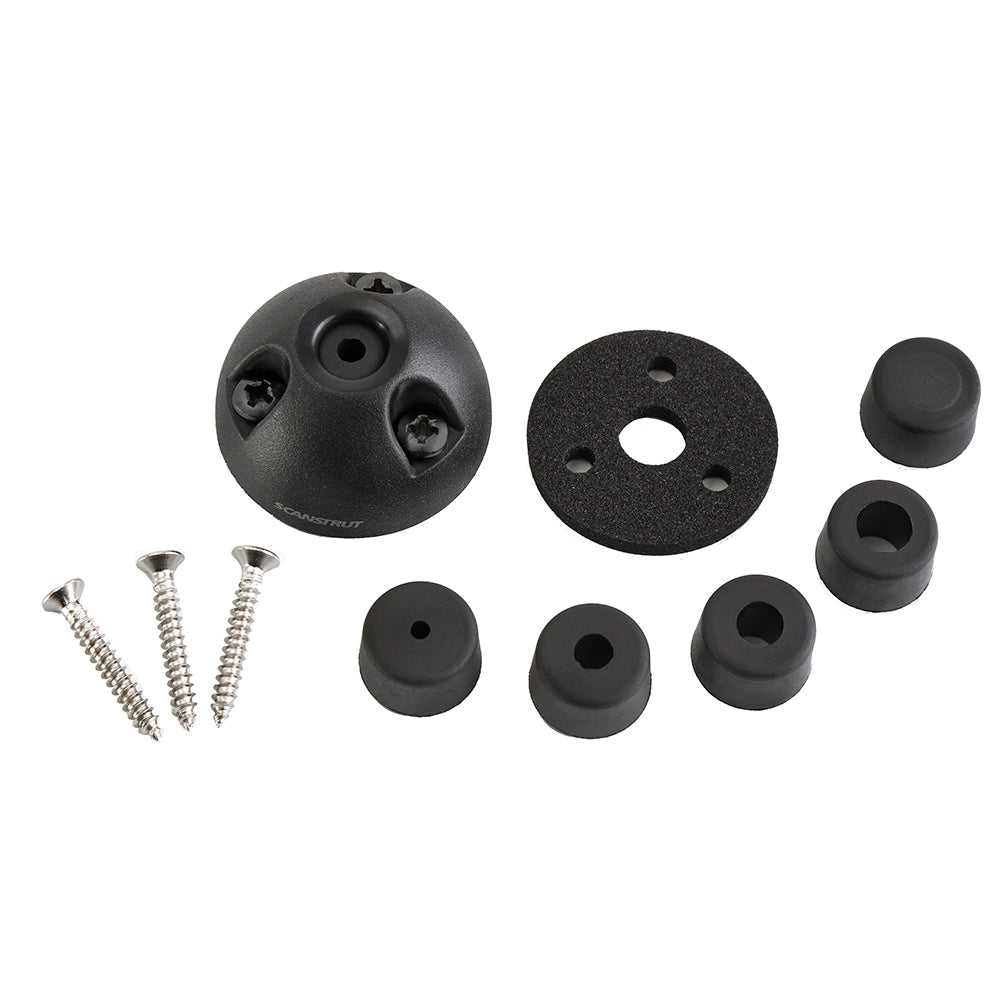 Scanstrut DS6-P-BLK Vertical Cable Seal - Black Waterproof Cable Gland for Marine Antennas and Navigation Lights