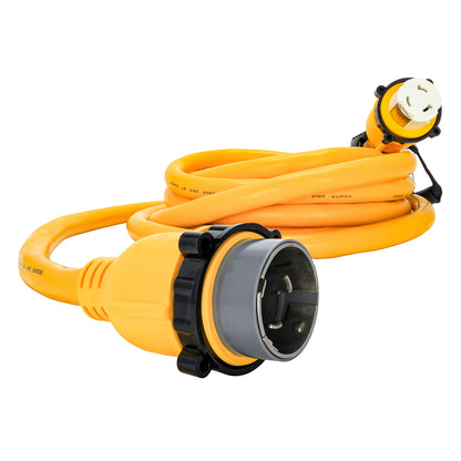 Camco 50 Amp Marine Power Grip Extension Cord - 25 Feet with Locking Connectors