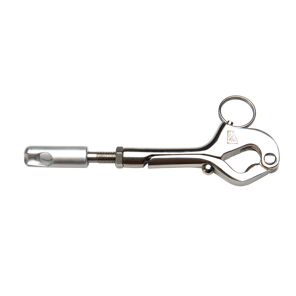 C. Sherman Johnson Over Center Gate Hook with Splice Eye LS-3100 for Marine Rigging