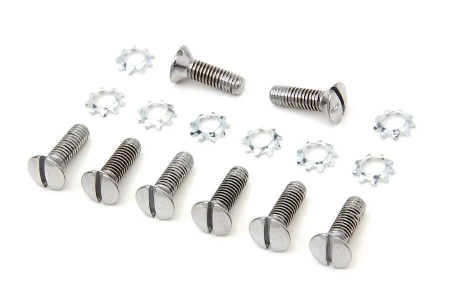 Colony Chrome Tappet Block Screw for Harley Davidson WL Models by Colony