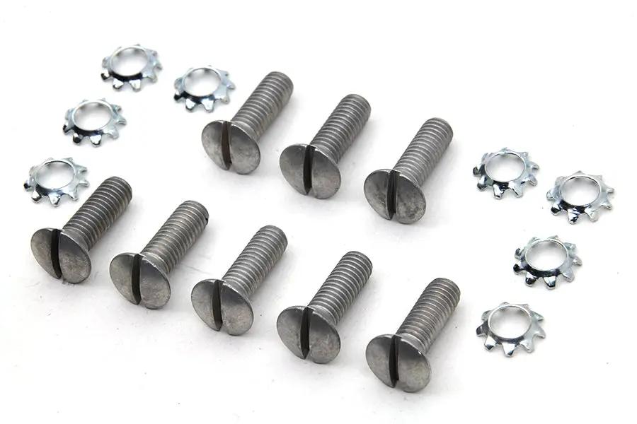 Colony Cadmium Tappet Block Screw Kit for Harley Davidson WL Models by Colony
