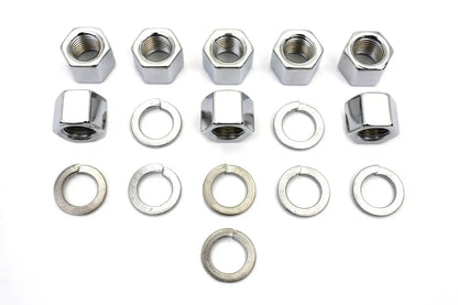 Colony Chrome Cylinder Base Nuts and Washers Set for Harley Davidson FL Models by Colony