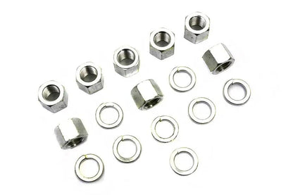 Colony Cadmium Cylinder Base Nuts and Washers Set for Harley Davidson FL Models by Colony